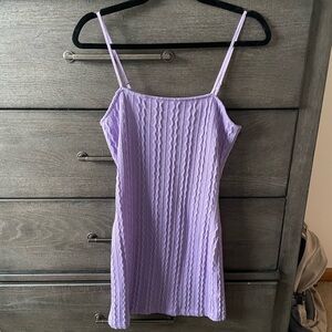 Pacsun Purple Knit Crochet Dress